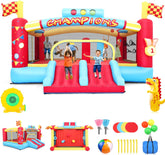 AKEYDIY Large Inflatable Obstacle Bounce House, Bouncy House with Big Jumping Area